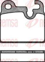 Remsa 0016.00 - Комплект спирачно феродо, дискови спирачки vvparts.bg