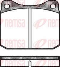Remsa 0010.00 - Комплект спирачно феродо, дискови спирачки vvparts.bg