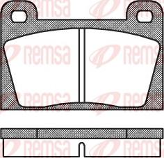 Remsa 0018.10 - Комплект спирачно феродо, дискови спирачки vvparts.bg