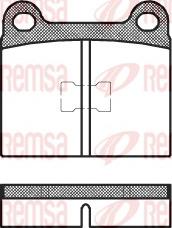 Remsa 0017.00 - Комплект спирачно феродо, дискови спирачки vvparts.bg