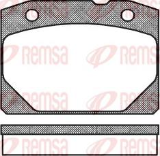 Remsa 0080.00 - Комплект спирачно феродо, дискови спирачки vvparts.bg