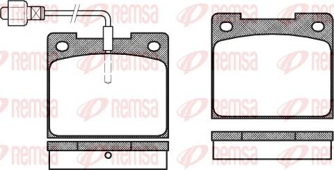 Remsa 0039.02 - Комплект спирачно феродо, дискови спирачки vvparts.bg