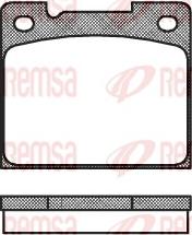 Remsa 0039.30 - Комплект спирачно феродо, дискови спирачки vvparts.bg