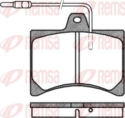 Remsa 0035.04 - Комплект спирачно феродо, дискови спирачки vvparts.bg