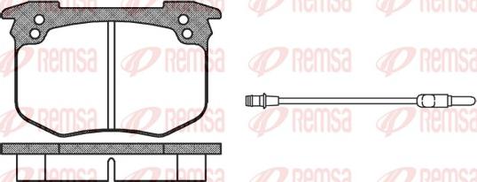 Remsa 0030.02 - Комплект спирачно феродо, дискови спирачки vvparts.bg