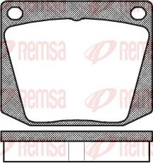 Remsa 0038.00 - Комплект спирачно феродо, дискови спирачки vvparts.bg