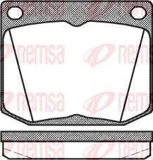 Remsa 0038.30 - Комплект спирачно феродо, дискови спирачки vvparts.bg