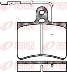 Remsa 0033.14 - Комплект спирачно феродо, дискови спирачки vvparts.bg