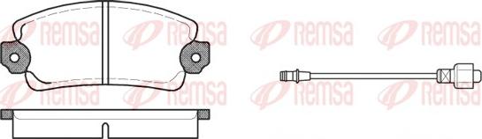 Remsa 0025.12 - Комплект спирачно феродо, дискови спирачки vvparts.bg