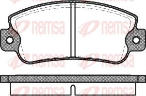 Remsa 0025.20 - Комплект спирачно феродо, дискови спирачки vvparts.bg