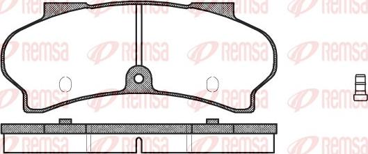 Remsa 0026.02 - Комплект спирачно феродо, дискови спирачки vvparts.bg