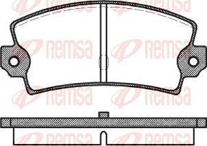 Remsa 0021.40 - Комплект спирачно феродо, дискови спирачки vvparts.bg