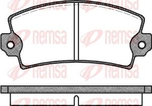 Remsa 0021.00 - Комплект спирачно феродо, дискови спирачки vvparts.bg