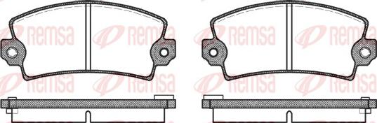Remsa 0021.16 - Комплект спирачно феродо, дискови спирачки vvparts.bg