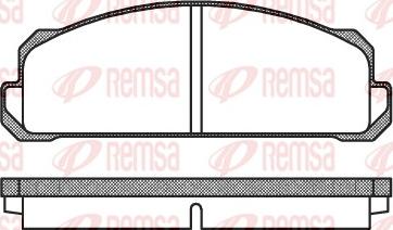 Remsa 0022.40 - Комплект спирачно феродо, дискови спирачки vvparts.bg