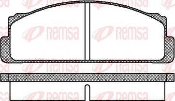 Remsa 0022.00 - Комплект спирачно феродо, дискови спирачки vvparts.bg