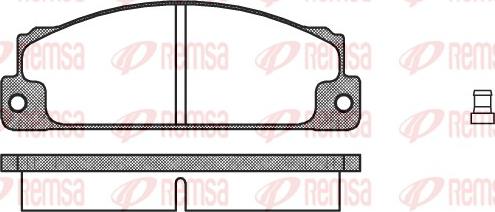 Remsa 0022.02 - Комплект спирачно феродо, дискови спирачки vvparts.bg