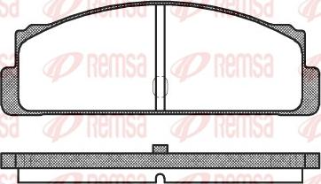 Remsa 0022.10 - Комплект спирачно феродо, дискови спирачки vvparts.bg