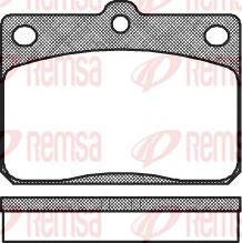 Remsa 0079.10 - Комплект спирачно феродо, дискови спирачки vvparts.bg