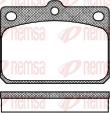 Remsa 0079.00 - Комплект спирачно феродо, дискови спирачки vvparts.bg