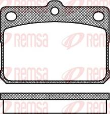 Remsa 0079.20 - Комплект спирачно феродо, дискови спирачки vvparts.bg