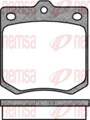 Remsa 0074.00 - Комплект спирачно феродо, дискови спирачки vvparts.bg