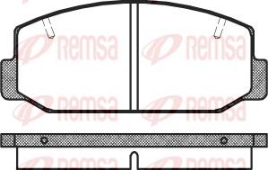 Remsa 0075.40 - Комплект спирачно феродо, дискови спирачки vvparts.bg