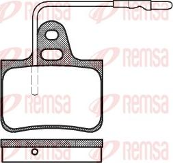 Remsa 0076.04 - Комплект спирачно феродо, дискови спирачки vvparts.bg