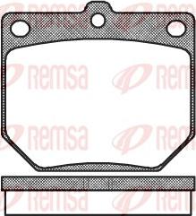 Remsa 0077.20 - Комплект спирачно феродо, дискови спирачки vvparts.bg