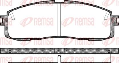 Remsa 0199.10 - Комплект спирачно феродо, дискови спирачки vvparts.bg