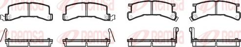 Remsa 0196.04 - Комплект спирачно феродо, дискови спирачки vvparts.bg