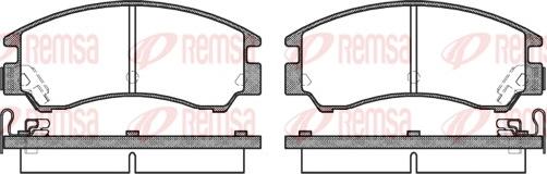 Remsa 0191.04 - Комплект спирачно феродо, дискови спирачки vvparts.bg