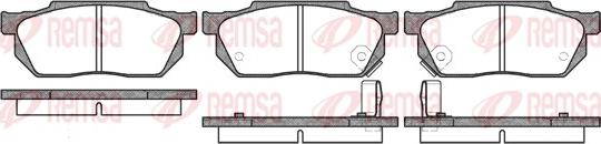 Remsa 0193.02 - Комплект спирачно феродо, дискови спирачки vvparts.bg