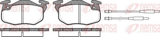 Remsa 0192.44 - Комплект спирачно феродо, дискови спирачки vvparts.bg