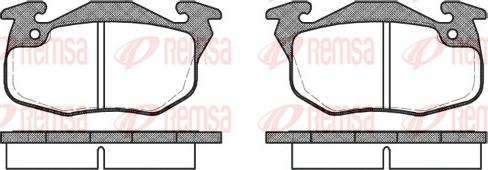 Remsa 0192.10 - Комплект спирачно феродо, дискови спирачки vvparts.bg