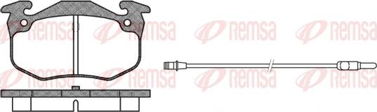 Remsa 0144.92 - Комплект спирачно феродо, дискови спирачки vvparts.bg