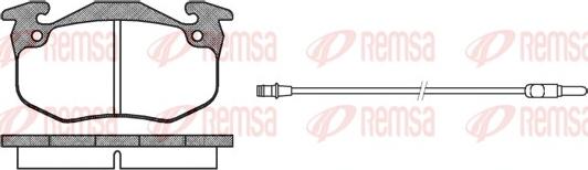 Remsa 0144.42 - Комплект спирачно феродо, дискови спирачки vvparts.bg