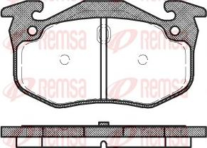 Remsa 0144.06 - Комплект спирачно феродо, дискови спирачки vvparts.bg