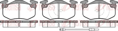 Remsa 0144.02 - Комплект спирачно феродо, дискови спирачки vvparts.bg