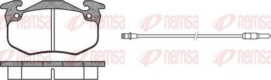 Remsa 0144.12 - Комплект спирачно феродо, дискови спирачки vvparts.bg