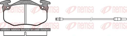 Remsa 0144.32 - Комплект спирачно феродо, дискови спирачки vvparts.bg