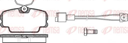 Remsa 0145.11 - Комплект спирачно феродо, дискови спирачки vvparts.bg