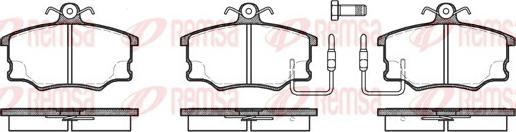 Remsa 0146.32 - Комплект спирачно феродо, дискови спирачки vvparts.bg