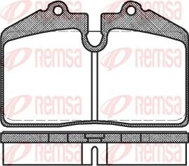 Remsa 0140.50 - Комплект спирачно феродо, дискови спирачки vvparts.bg