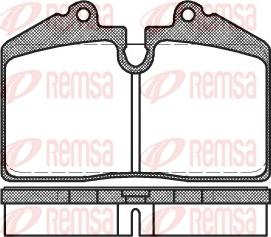 Remsa 0140.20 - Комплект спирачно феродо, дискови спирачки vvparts.bg