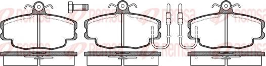 Remsa 0141.02 - Комплект спирачно феродо, дискови спирачки vvparts.bg