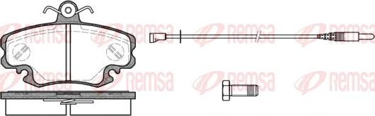 Remsa 0141.30 - Комплект спирачно феродо, дискови спирачки vvparts.bg