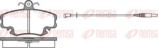 Remsa 0141.32 - Комплект спирачно феродо, дискови спирачки vvparts.bg