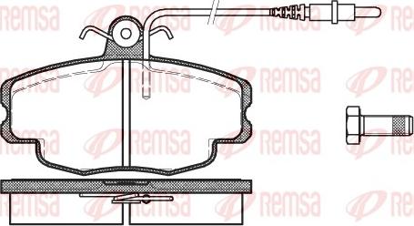 Remsa 0141.24 - Комплект спирачно феродо, дискови спирачки vvparts.bg