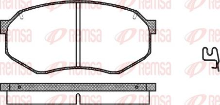 Remsa 0148.14 - Комплект спирачно феродо, дискови спирачки vvparts.bg